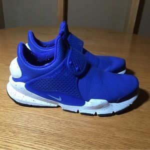 Nike Sock Dart Blue Leather Womens Size 8